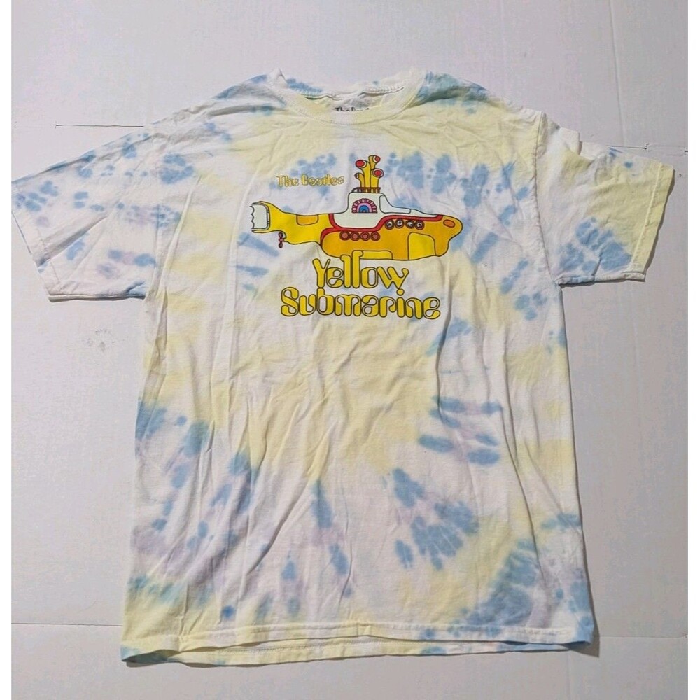 The Beatles Yellow Submarine T-Shirt S Tie Dye Pastel Graphic Tee Small 2020